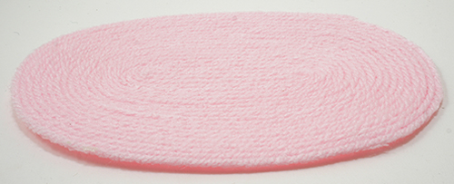 Dollhouse Miniature Pink Rug, Large